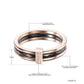 3 Part Rose Gold Stainless Steel Cz Gem Ring - Spinning Anxiety Ring - Mindful Rings