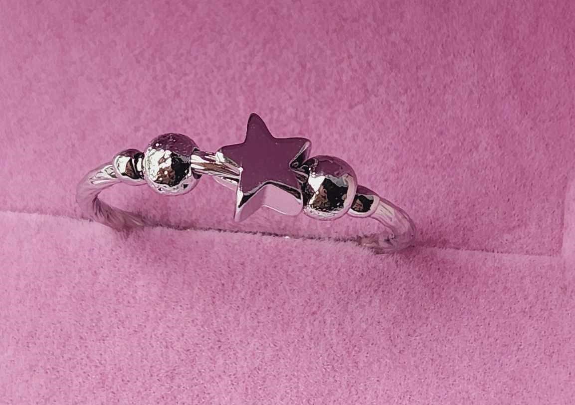 The Star Shine Collection - Sterling Silver Fidget Spinner Ring
