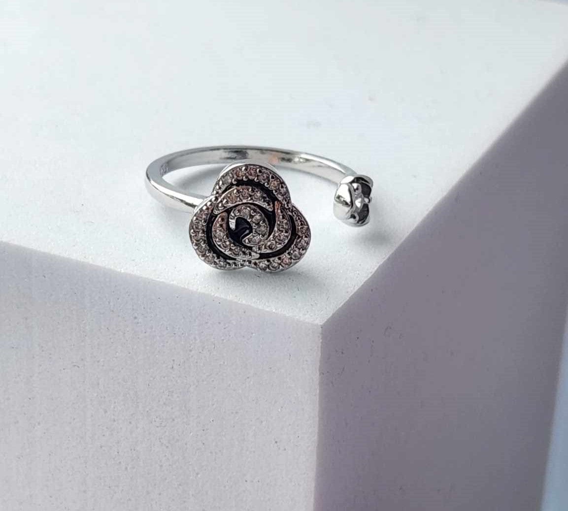The Rose Collection - Sterling Silver Fidget Spinner Ring