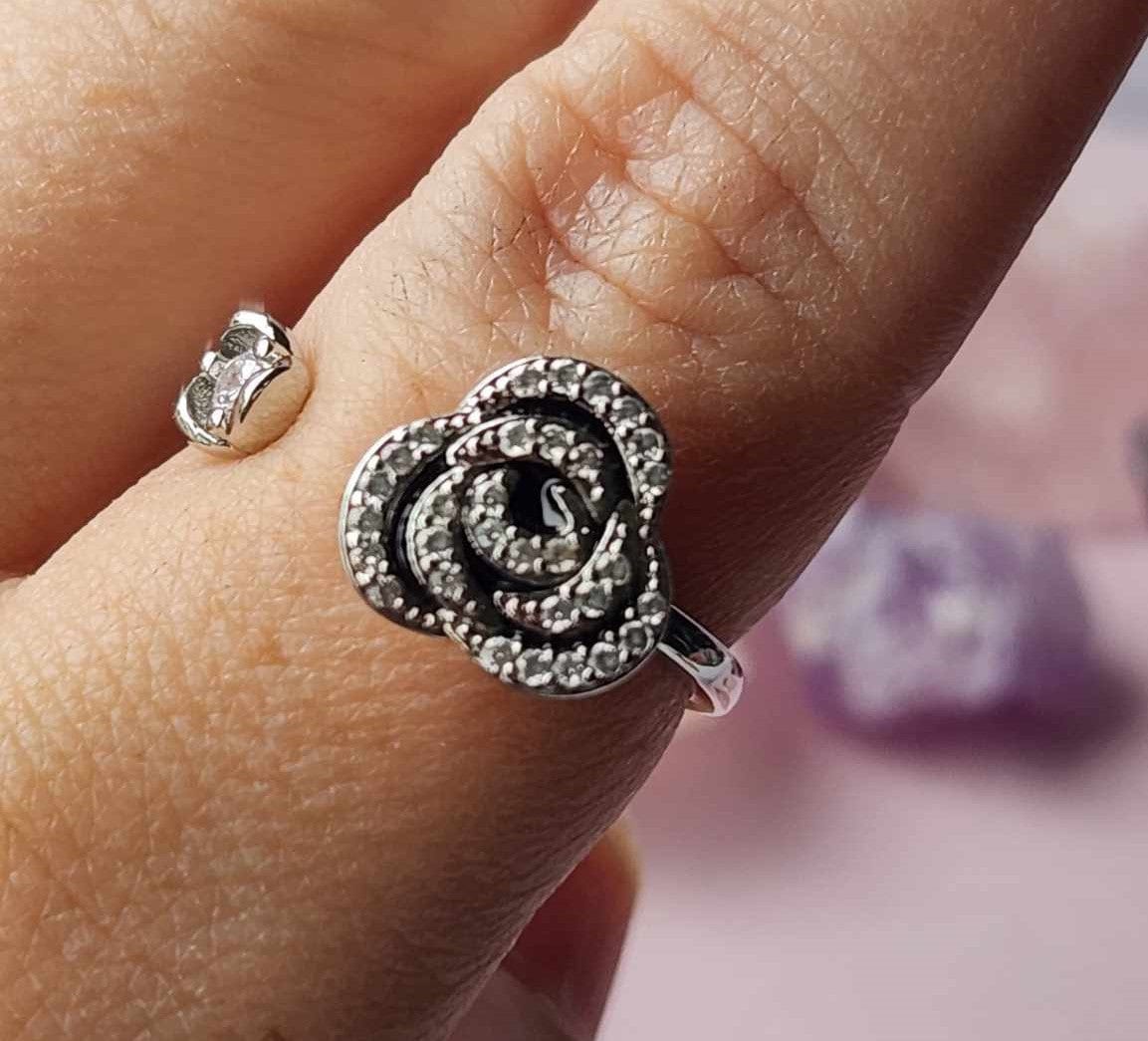The Rose Collection - Sterling Silver Fidget Spinner Ring