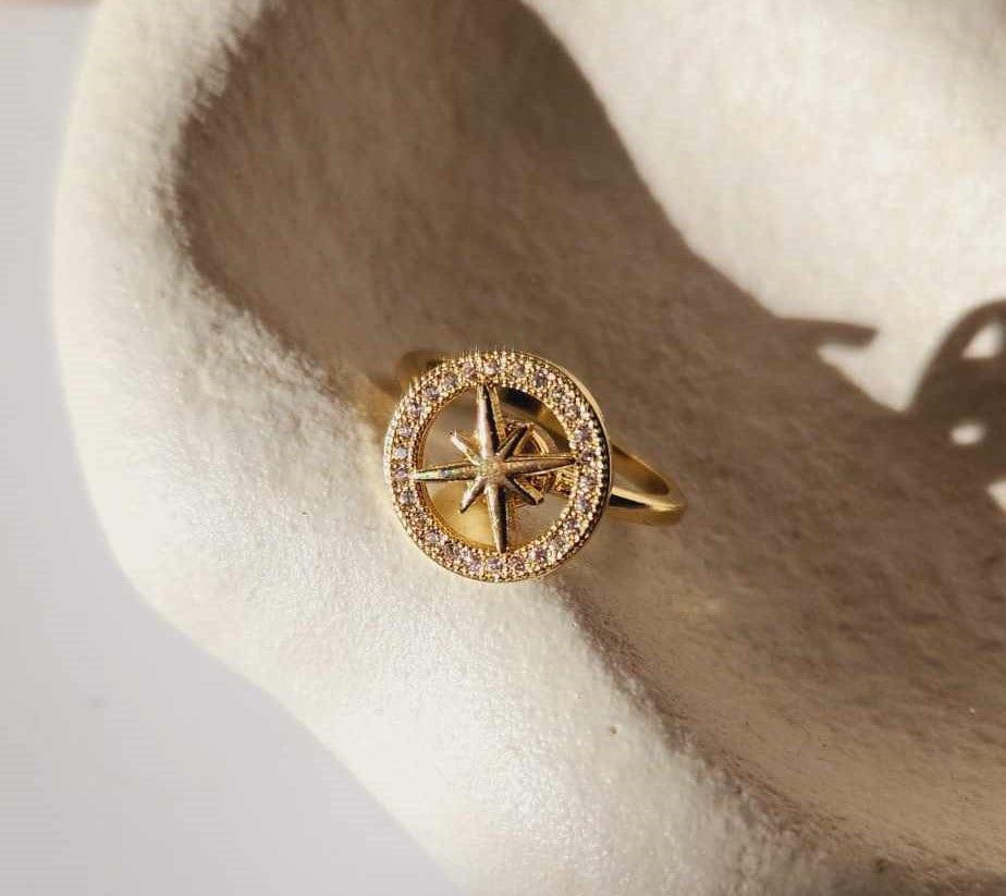 Oceanic Treasures Collection - Gold Plated  Fidget Anxiety Ring