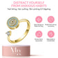 The Conscious Collection Mindful Rings - Gold Plated Fidget Spinner Ring