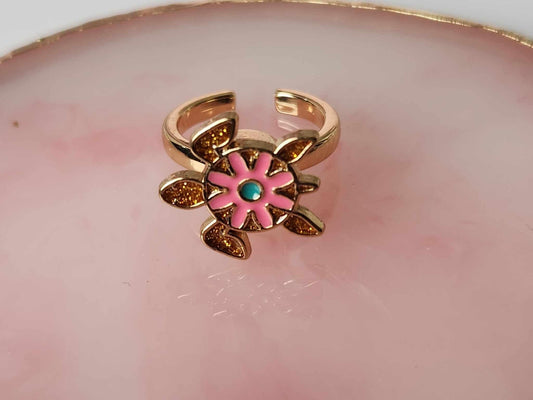 The Isabella - Adorable Turtle Spinning Ring - Mindful Rings