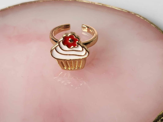 The Scarlett - Cupcake Kids Fidget Spinner Ring - Mindful Rings