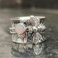 Crystal Collection Vintage Bee White Sapphire Ring - Non Moving Anxiety Relief Jewellery - Mindful Rings