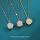 The Balance Collection - Spinning Necklace Gold Plated Sunflower Pendant - Mindful Rings