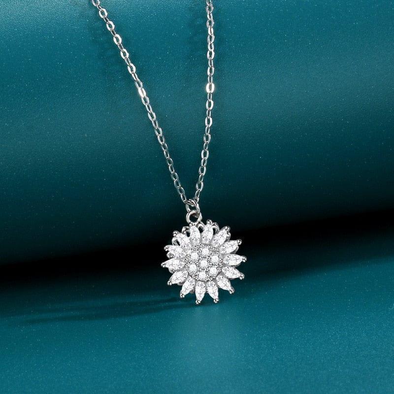 The Balance Collection - Spinning Necklace Sunflower Pendant