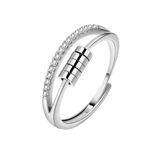 Eternal Elegance Collection - Sterling Silver Fidget Anxiety Ring - Mindful Rings