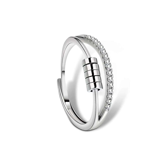 Eternal Elegance Collection - Sterling Silver Fidget Anxiety Ring - Mindful Rings