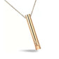 Gold Plated Necklace Mindful Breathing Necklace Stress Relief - Mindful Rings