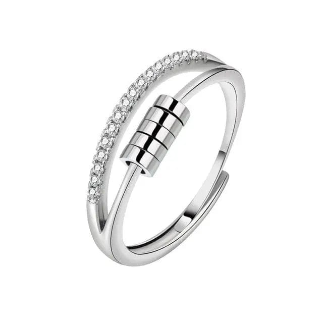 Mindful Rings Anxiety Ring Eternal Elegance Collection - Sterling Silver Fidget Anxiety Ring