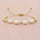 French 14k Gold Plated Stainless Steel Dainty Pearl Bead Bracelet -  Anxiety Relief Jewellery (Copy)