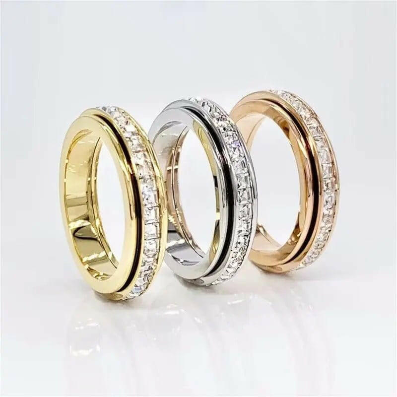 Mindful Rings Anxiety Ring The Essence Collection Mindful Rings - Sterling Silver Fidget Rotating Spinner Ring