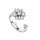 The Fierce Collection Clear Zircon Snowflake 2 -  Spinning Fidget Anxiety Ring