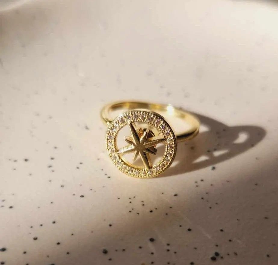 Oceanic Treasures Collection - Gold Plated Fidget Anxiety Ring - Mindful Rings