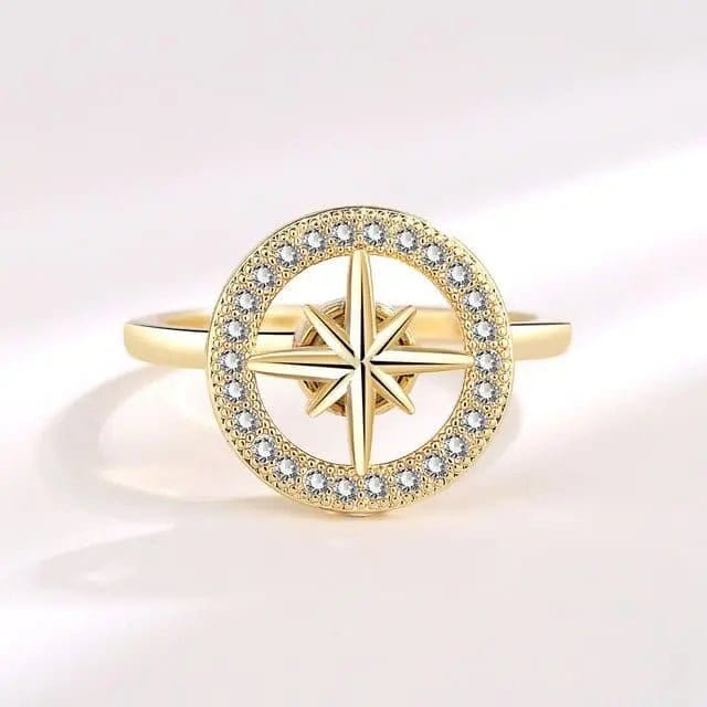 Oceanic Treasures Collection - Gold Plated Fidget Anxiety Ring - Mindful Rings