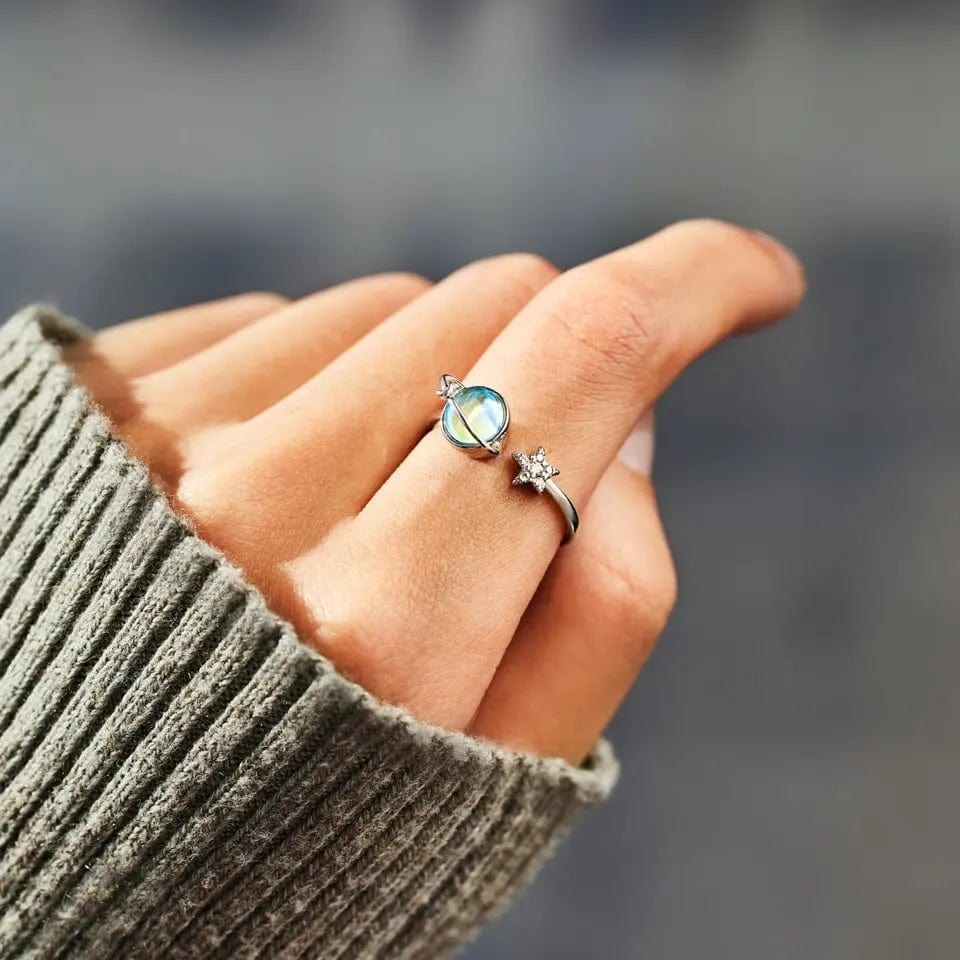 The Galaxy Spinning Ring - Fidget Anxiety Ring - Mindful Rings