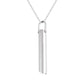 Silver Necklace Mindful Breathing Necklace Stress Relief - Mindful Rings