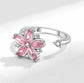 . The Breath Collection Mindful Rings - Pink Flower Fidget Spinner Ring - Mindful Rings