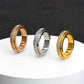 The Essence Collection Mindful Rings - Gold Plated Sterling Silver Fidget Rotating Spinner Ring - Mindful Rings