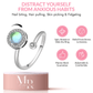 The Moonstone Collection - Blue Moonstone Fidget Spinner Ring - Mindful Rings