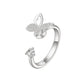 The Wellness Collection Mindful Rings - Iced Butterfly Fidget Spinner Ring - Mindful Rings