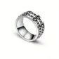 Titanium Steel Rotating Ring Beads String Anxiety Mens Ring - Mindful Rings